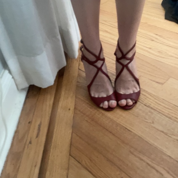 Strappy Red Heels - Picture 2 of 2